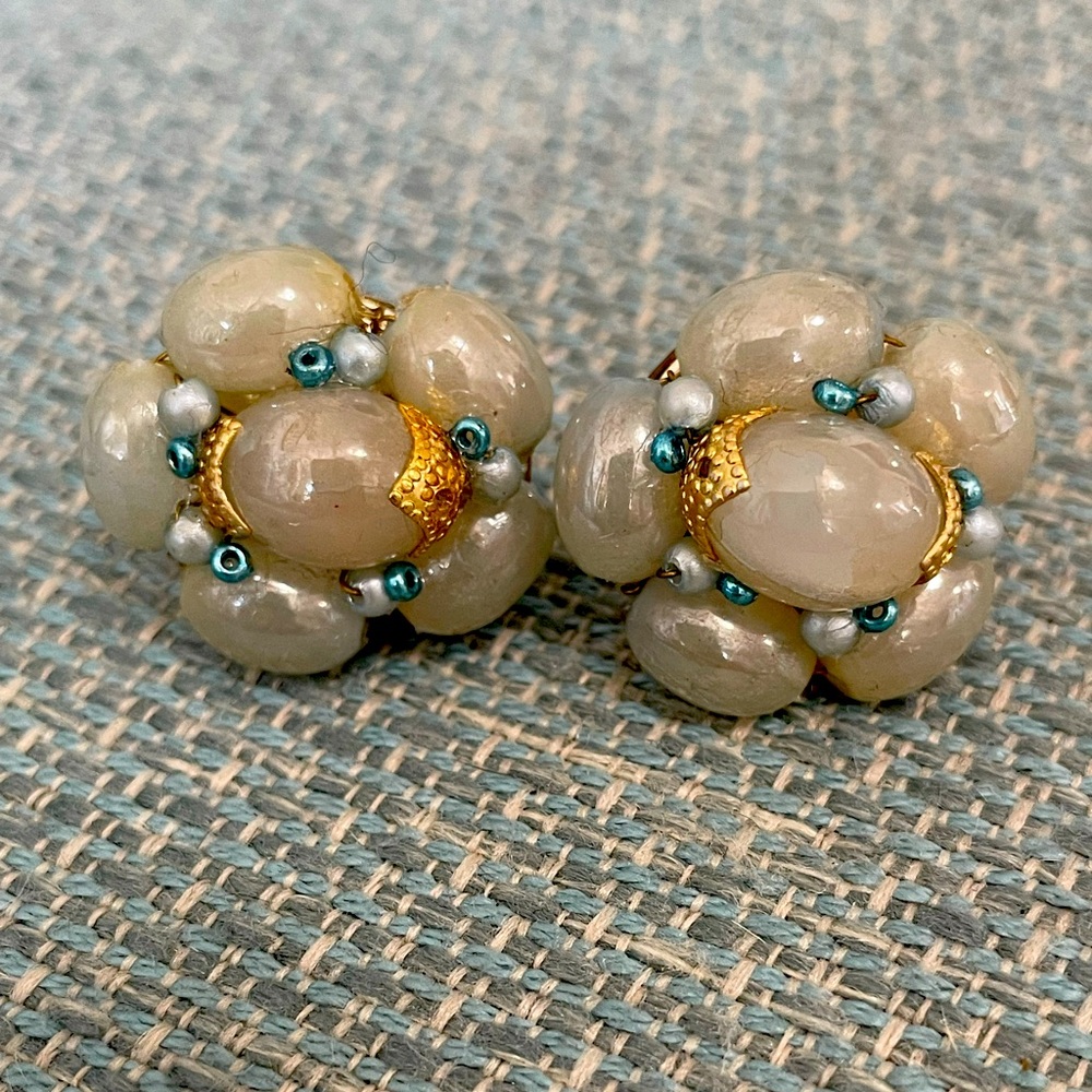 Vintage Light Blue Earrings